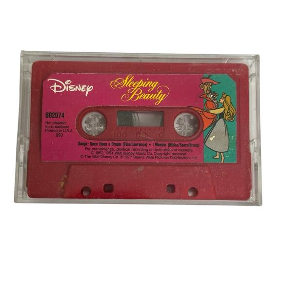 Vtg Disney Story Teller Cassette Tapes Snow White Sleeping Beauty Beauty & Beast - Picture 4 of 8